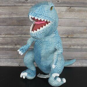 Jurassic Park World Blue T-Rex Velociraptor Dinosaur Stuffed Animal 18" Plush